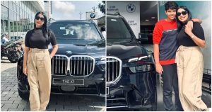 Actress Navya Nair bought new BMW X7