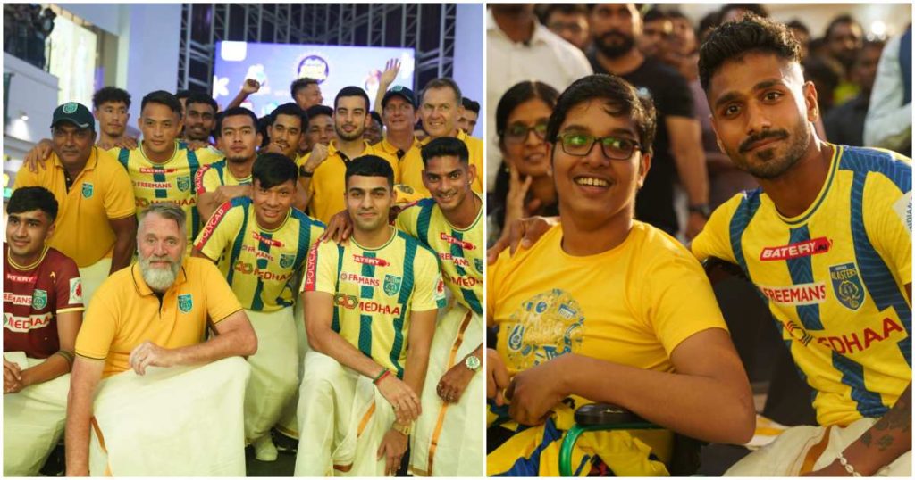 Kerala Blasters Meet and Greet Yellow Army Unites in Kochi