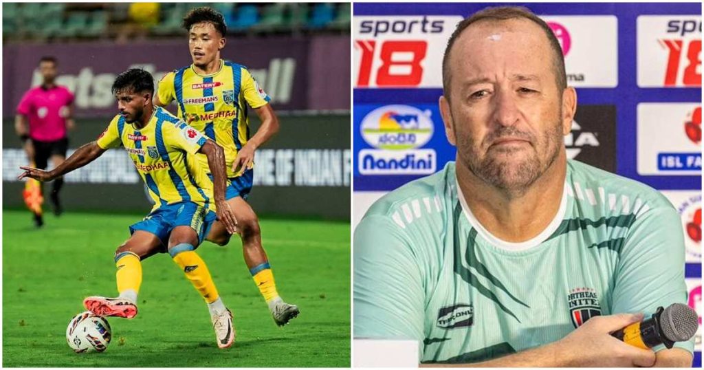 North East United coach talks on Kerala Blasters clash