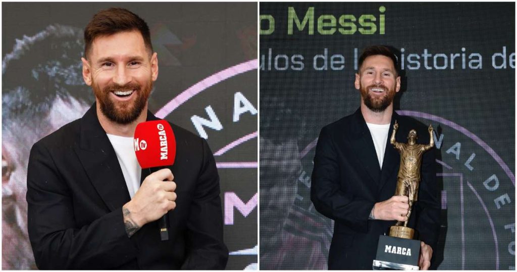 Lionel Messi receives inaugural MARCA America Award