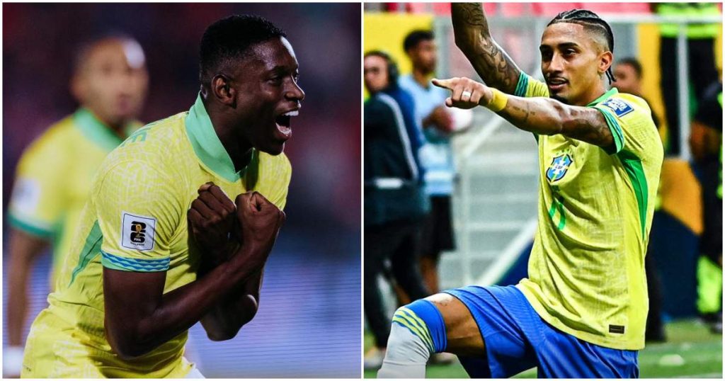 Raphinha double goal helps Brazil win over Peru