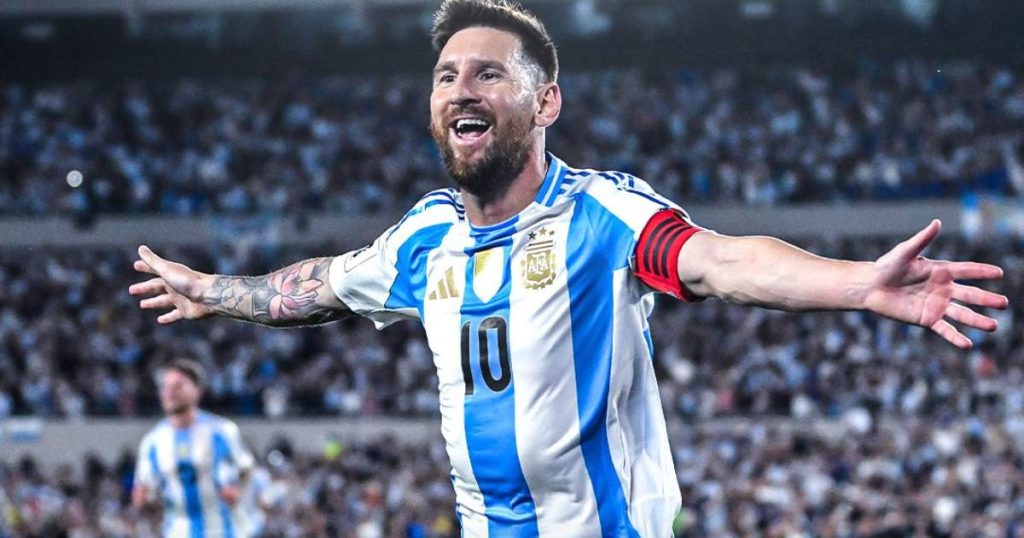 messi hatrick argentina bolivia