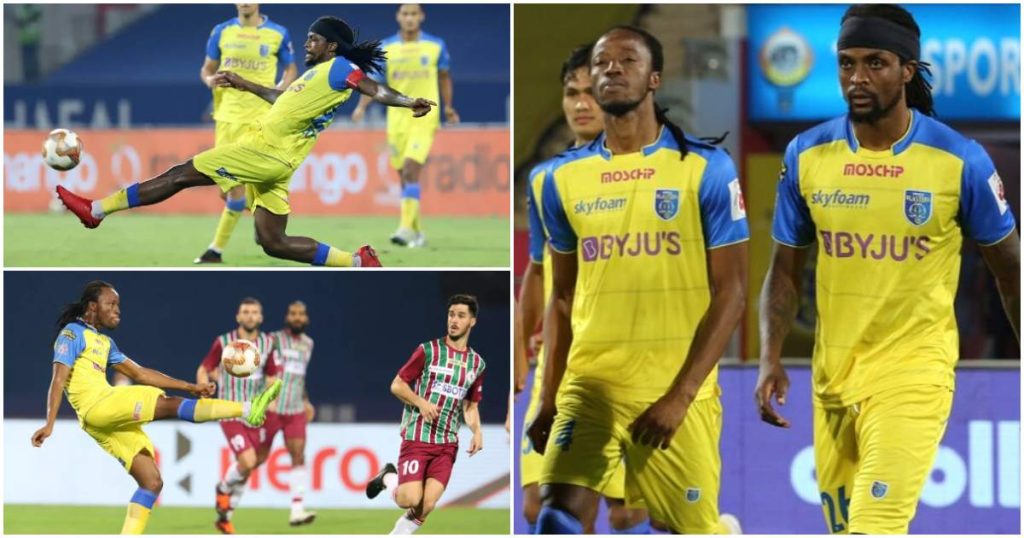 Costa Nhamoinesu and Bakary Kone meet the Kerala Blasters legend