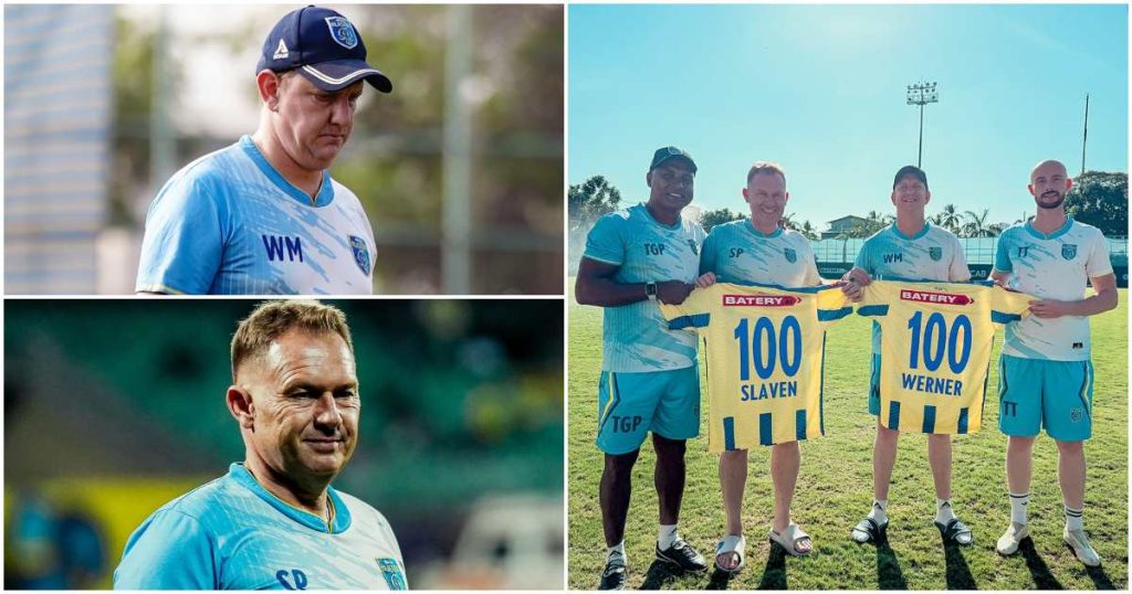 Werner Martens & Slaven Progovecki completed 100 matches at Kerala Blasters